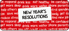 new years resolutions text