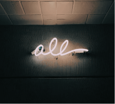 all neon sign