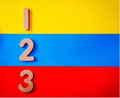 numbers 1 2 3
