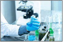 person working at a lab