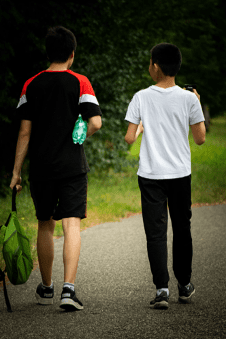 kids walking