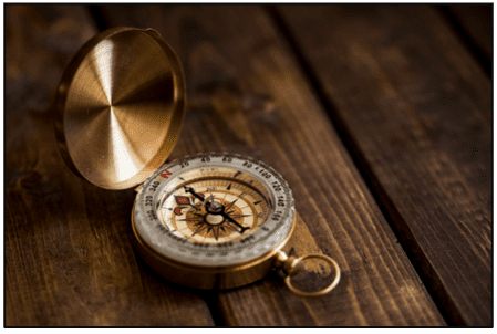 gold compass