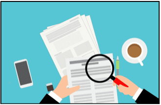 magnify newspaper