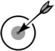arrow in bullseye