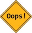 oops sign