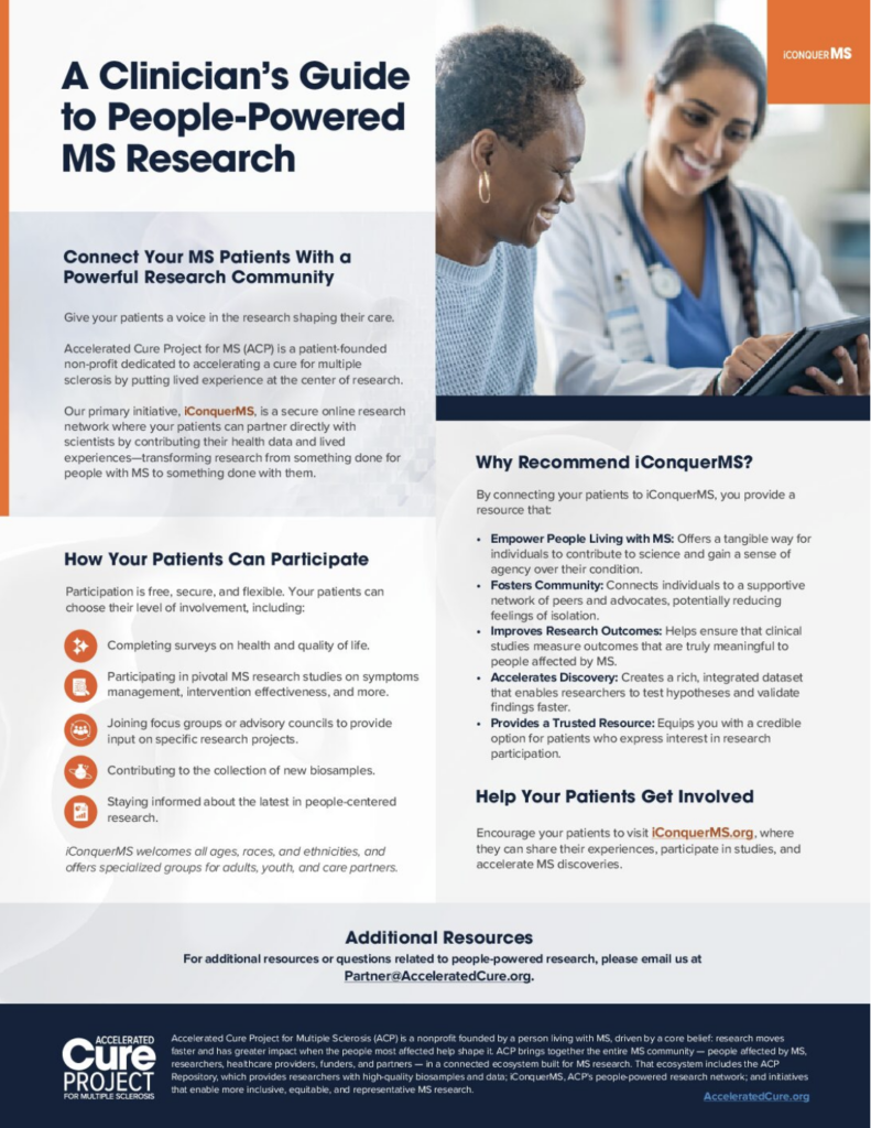 Cover of Fact Sheet: A Clinician's Guide to People-Powered Research